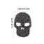 WEETW Halloween Skeleton Thổ Cẩm, Hợp Kim Kẽm Kim Cương Giả Retro Đầu Lâu Pin, Vintage Sáng Ma Quái Phong Cách Punk Gothic Đầu Lâu Huy Hiệu Ve Áo Pin Tiệc Halloween