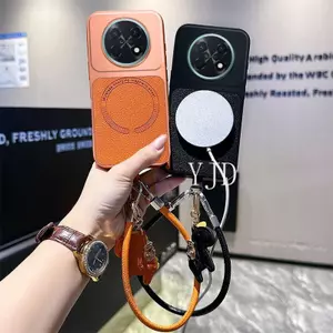Ốp YJD Cho Huawei Nova 15 Max TPU Họa Tiết Da Trơn Thu Hút Từ Tính Vỏ Điện Thoại Chống Rơi