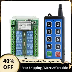 Không dây 8 kênh DC 9-72V cho công tắc điều khiển từ xa (1 bộ)