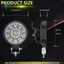 Đèn LED làm việc ô tô Đèn pha LED tròn 3 Inch Đèn phụ trợ Đèn sửa đổi địa hình cho xe tải Máy kéo ATV UTV Thuyền