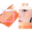 Đĩa cao hai màu hai trong một Pearly Fine Flash Blush Rouge Cheek Trang điểm sử dụng kép