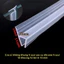 Dải gioăng silicon trong suốt 3M [10mm], cách âm, chống bụi, dùng cho cửa kính và cửa phòng tắm.