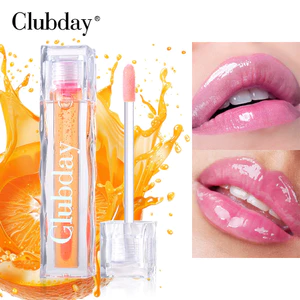 Gương ống vuông Clubday Thay đổi nhiệt độ bề mặt Trái cây Son bóng trong suốt Ngọc trai Thay đổi màu Gradient Dưỡng ẩm Dưỡng ẩm Đế môi Toot Trang điểm môi
