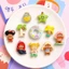 Set Charm Crybaby Kỳ Nghỉ Biển Mùa Hè – Phao Bơi Peach, Nàng Tiên Cá, Cây Dừa, Sao Biển, Resin Trang Trí Dép Kawaii