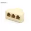 GCDHome 1 Bộ chia RJ11 Bộ chuyển đổi 3 chiều 1 M đến 3 F RJ-11 6P4C Điện thoại Ja Splitter HOT