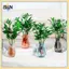 Bình hoa nhựa trong suốt B & N để trang trí nội thất Giá đỡ hoa để bàn thanh lịch cho phòng khách Trang trí máy tính để bàn văn phòng.
