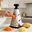 Dụng cụ gọt kim tự tháp 4 mặt bằng thép không gỉ có tay cầm chống trượt Hoàn hảo cho nhà bếp gia đình Phô mai vụn Rau củ khoai tây Cà rốt VN