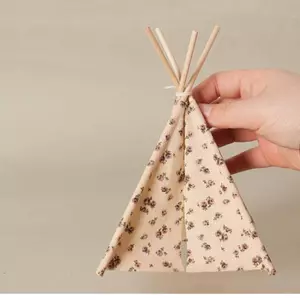 MJnmc 1 Bộ 1 / 12 Nhà Búp Bê Mini Nấu Ăn Ngoài Trời Thịt Nướng Cảnh Trang Trí Lều Cắm Trại Thu Nhỏ Mô Hình Bonfire Với Hoa / Sóng Điểm Họa Tiết Mới
