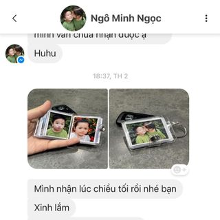 Móc khoá album mini kèm 20 ảnh in theo yêu cầu (2inch)
