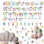 Decal dán tường bảng chữ cái tiếng việt , số, màu sắc PA25 tranh dán tường trang trí phòng ngủ cho bé trai bé gái