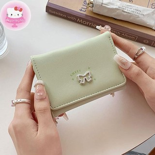 Moonlights Thời Trang Và Thường Ngày Hàn Quốc Nơ Ví Nữ Ngắn Đổi Thẻ Túi EN