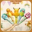 Bóng tráng nhôm tay cầm siêu nhân, anh hùng, bóng hình thú - Hello Baby