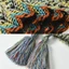 JVSUB Áo Poncho Mông Cổ, Áo Cardigan Sọc Phong Cách Dân Tộc Tua Rua Khăn Choàng, Polyester Mềm Bohemian Mùa Đông Ấm Áp Đan Quấn Áo Lớp Phủ