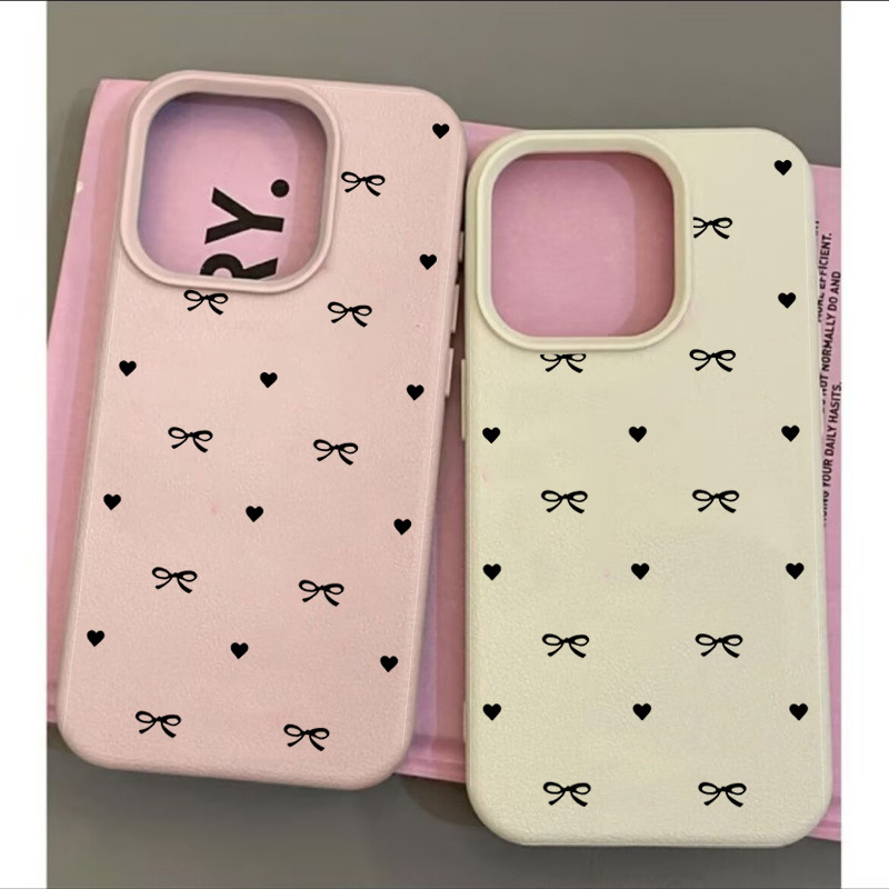 Ốp Nơ Cho VIVO V15 V19 V20 SE Y85 Y95 Y93 Ốp Lưng Trái Tim Tình Yêu Dễ Thương Silicon Mềm Da PU Thời Trang Graffiti TPU INS Hàn Quốc Màu Trơn Dễ Thương Nghệ Thuật Bao
