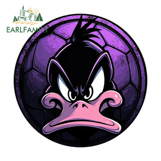 EARLFAMILY Tím Đậm Ký Xe Dán Sáng Tạo Xe Máy Xe Tay Ga Vali Điều Hòa Không Khí Vinyl Decal Thời Trang Bảo Vệ Cửa Ô Tô