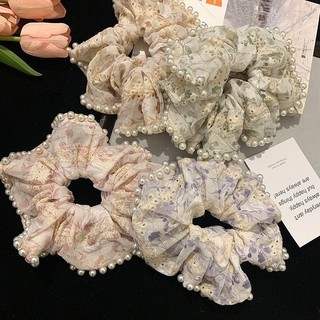 Xianmei Gạc Ngọt Trai Scrunchy Dây Cao Su Phong Cách Mori - Tạo Kiểu Tóc Girly