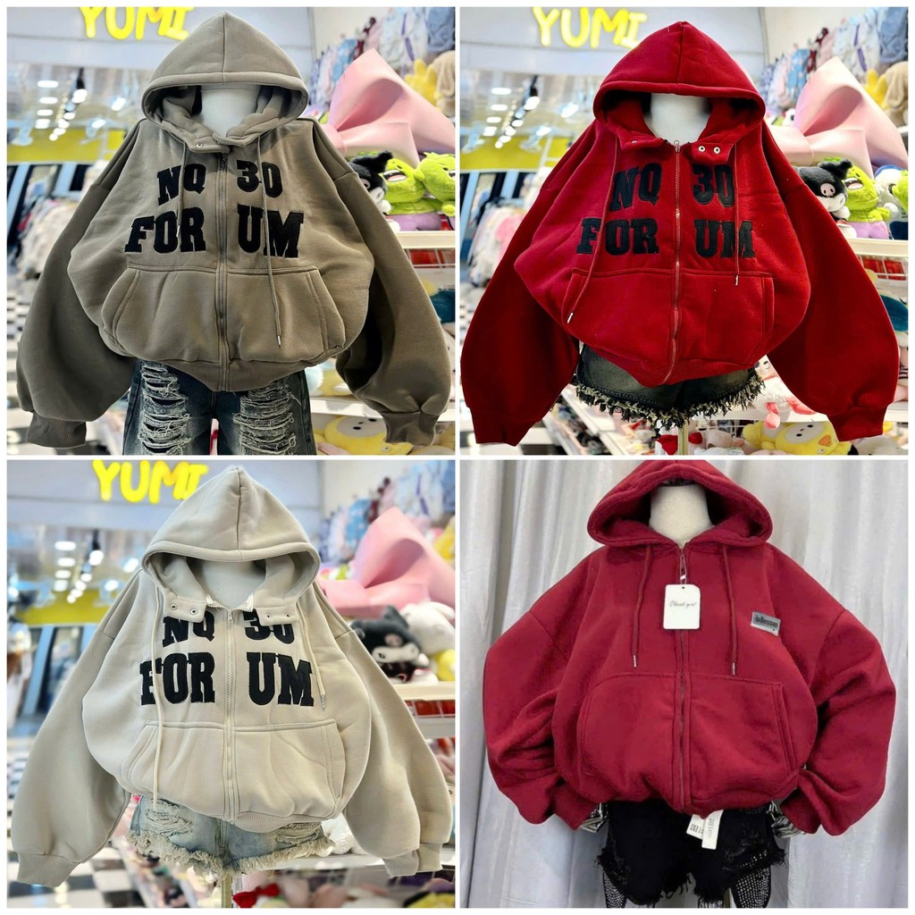 Áo khoác nỉ hoodie  díp unisex - Khoác nỉ dáng rộng Thubio cho nam nữ thời trang-CHANG3158
