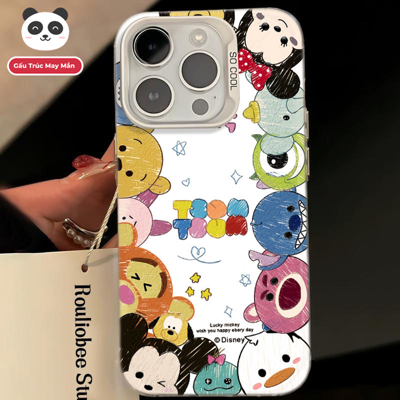 Ốp Lưng iPhone Hình Những Người Bạn Mickey Đáng Yêu - Tương Thích 16/15/14/13/12/11 Pro Max, XS Max, X