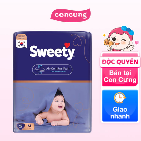 Tã quần Sweety cỡ M 40 miếng