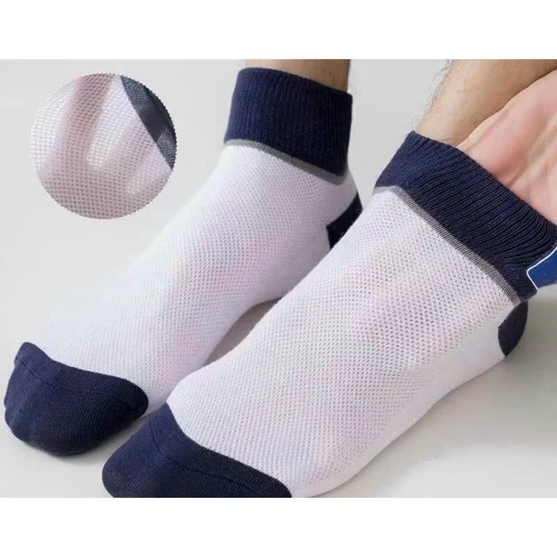 Sét 10 đôi tất vớ nam cổ ngắn , siêu co giãn chất liệu cotton thoáng khí thông hơi chống hôi chân mẫu mới 2025