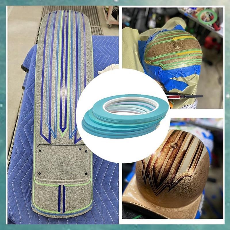 [uhktyltui.vn] Băng keo 6 cuộn Fine Line cao cấp Viny Fineline Masking Tape Painters Tape Blue (1 / 8 Inch 6 cái)