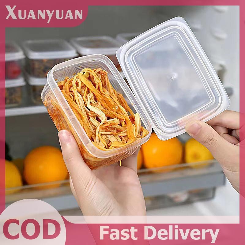 XUAN Hộp Bảo Quản Thịt Tủ Lạnh Di Động Trái Cây Tươi Giữ Hộp Tổ Chức Hộp Phô Mai Nhà Bếp Trong Suốt VN