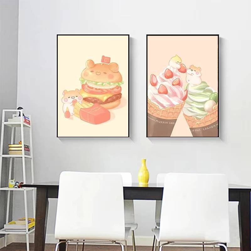 Sweet Treats Canvas Art Món tráng miệng Người yêu Trang trí tường