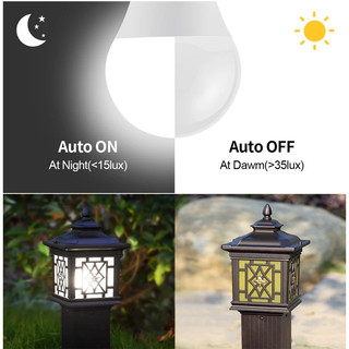 Bóng đèn cảm biến đèn LED E27 công tắc bật / tắt tự động thông minh từ hoàng hôn đến ánh sáng ban ngày và ban đêm 110V 220V thích hợp cho cầu thang