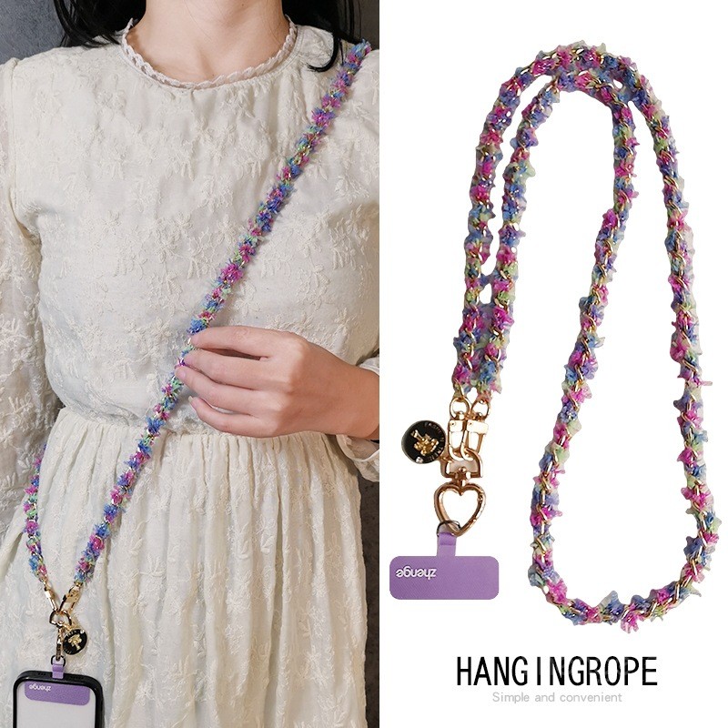 Hàng mới về!!!Phụ Kiện Điện Thoại Di Động Xiaoxiangfeng Nút Kim Loại Điện Thoại Di Động Dây Đeo Ngang Dài ins Nữ Niche Ngoài Trời Điện Thoại Di Động Có Thể Dây Đeo Dây Du Lịch Điện Thoại Di Động Đa Năng