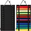 SNUGHOUSE Taekwondo Belt Display Stand, Di động có treo huy chương Gậy Karate Belt Display Stand, Túi treo nỉ nhẹ Túi lưu trữ Quà tặng