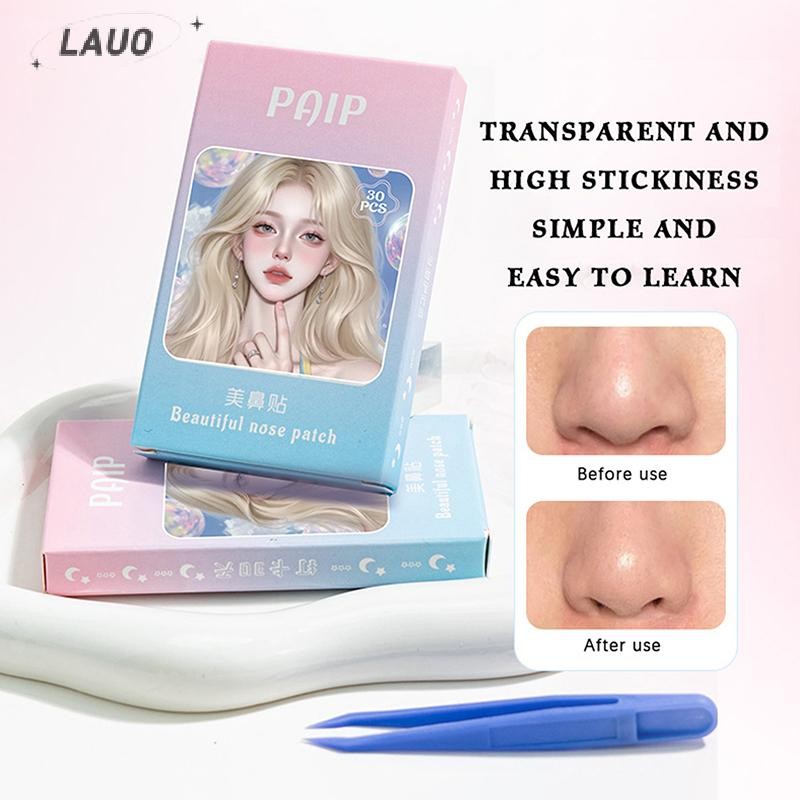 Springevenstar 30 Cái Mũi Trong Suốt Vô Hình Mũi Mỏng Dán Có s Thu Nhỏ Mũi Cánh Miếng Dán Cho Cosplay Đặc Biệt Mũi Thu Nhỏ Springevenstar