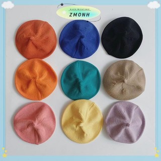 ZMONH Thời Trang Dễ Thương Cho Bé Dệt Kim Mũ Nồi Màu Trơn Trẻ Em Mũ Ấm Áp Thu Đông Cho Trẻ Em Ngoài Trời Bonnet Phụ Kiện Quà Tặng