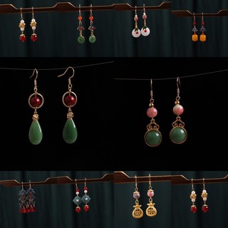 Móc tai retro phong cách Trung Quốc, phù hợp với trang phục Hanfu và sườn xám cổ