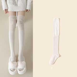 Tất cao kín trên đầu gối màu trơn, chất lượng cao, ấm áp cho cả cosplay và sử dụng hàng ngày.