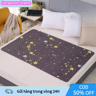 Tấm Lót Giường Họa Tiết Hoạt Hình - Có Thể Giặt Máy - Phù Hợp Cho Trẻ Mới Biết Đi