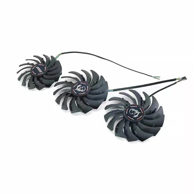 PLD09210S12HH PLD10010S12HH thay thế cho MSI GeForce RTX2080 Ti 2070 Siêu GAMING X TRIO RTX 2080Ti Quạt làm mát thẻ đồ họa