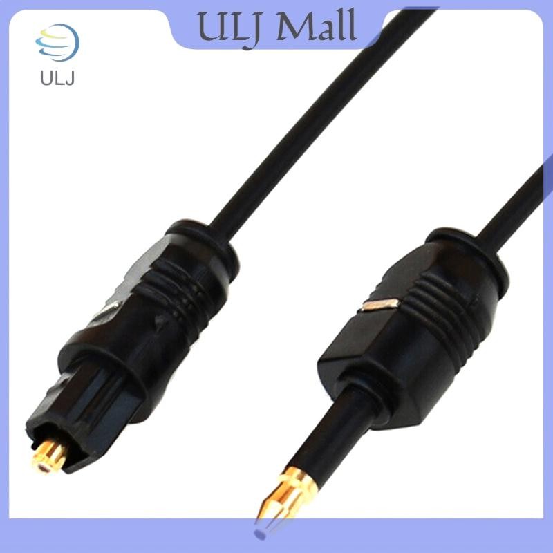 Cáp âm thanh SPDIF quang học kỹ thuật số ULJ 1.96Ft Toslink Male 3,5mm.