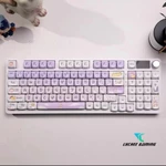 Lychee Gaming C98PRO Bàn Phím Cơ Không Dây Tùy Chỉnh 2.4g Bluetooth Có Dây Ba Chế Độ Màn Hình Hiển Thị Núm 98 Phím RGB Chiếu Sáng Bé Gái Trò Chơi Văn Phòng — ảnh 6