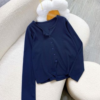 Áo Thun Mỏng Khoác Ngoài Bigsize Nữ Dáng Áo Cardigan Tay Dài Nữ Tính Vải Co Giãn Cho Chubby A310