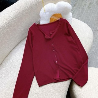 Áo Thun Mỏng Khoác Ngoài Bigsize Nữ Dáng Áo Cardigan Tay Dài Nữ Tính Vải Co Giãn Cho Chubby A310