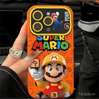 Ốp điện thoại chống sốc hoạt hình sáng tạo Mario Unique Niche phong cách mới nhất Thích hợp cho iPhone 17promax / 13 / 15pro / 14pro / 16 / 12pro / 17 / 11 / 16promax / xs / 16pro Ốp điện thoại chống sốc