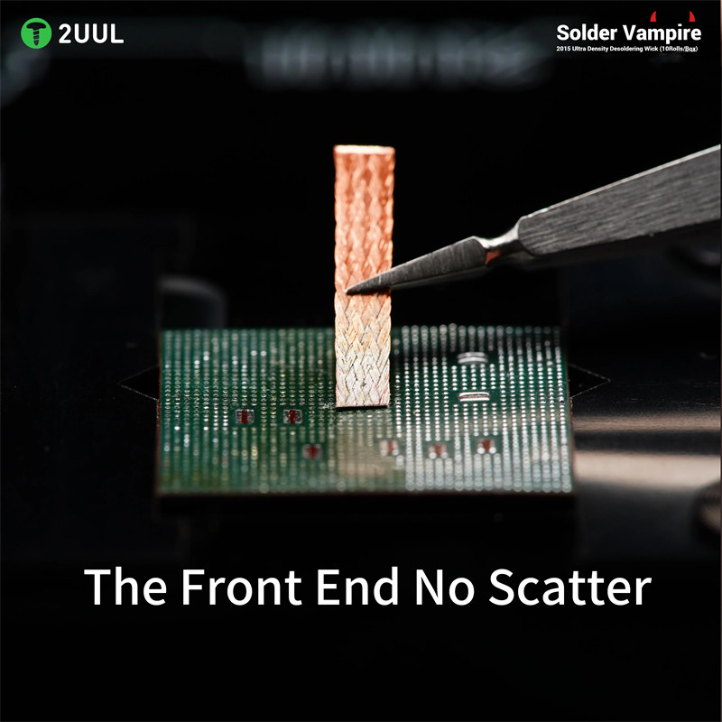2UUL DW16 2015 Siêu Cao Mật Độ Hàn Ma Cà Rồng Desoldering Braid Wick Gói Riêng Biệt Cho Bo Mạch Chủ PCB BGA Hàn Dụng Cụ