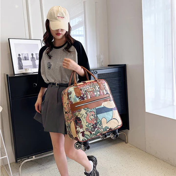 Women's Canvas Travel Bag – Water-Resistant, for Travel