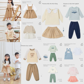 La pomme AW2025 BST Bộ dài tay, váy dài cho bé T10.4
