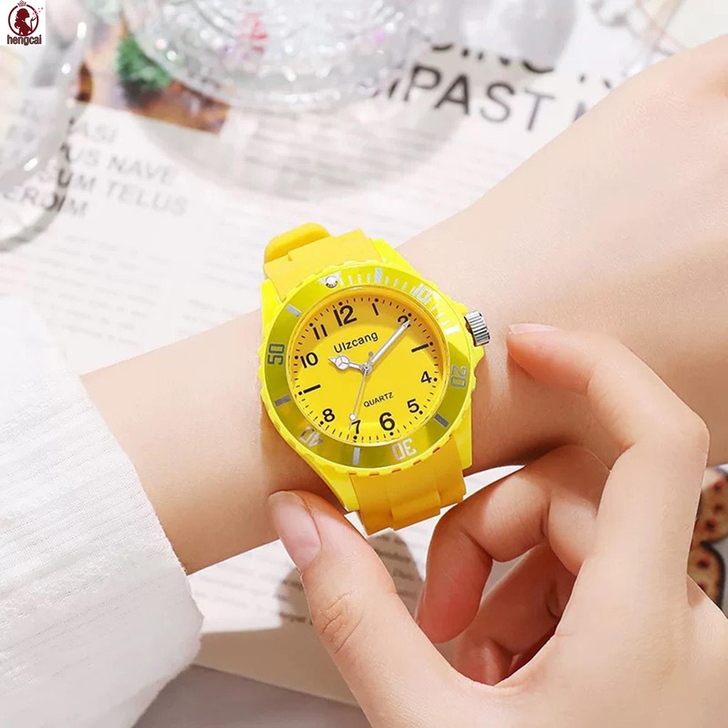 Đồng hồ đeo tay Analog dành cho trẻ em Đồng hồ đeo tay mặt tròn dễ đọc có dây đeo silicon để sắp xếp thời gian và lịch trình