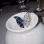 AqToCna Xanh Zircon Bướm Mở Nhẫn Có Thể Điều Chỉnh Dành Cho Nữ Bé Gái Thời Trang Ánh Sáng Sang Trọng Tinh Tế Tinh Tế Tiên Tiến Nhẫn Trang Sức Quà Tặng AqToCna