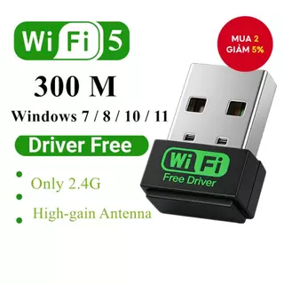 Bộ chuyển đổi mạng không dây USB một băng tần 300M không người lái