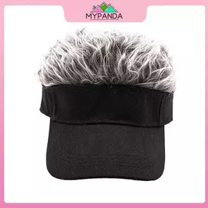 MYPANDA Casual Concise Nam Nữ Sun Shade Có Thể Điều Chỉnh Tấm Che Nắng Mũ Bóng Chày Với Tóc Nhọn Tóc Giả Tóc Giả Spiked Tóc Giả Mũ Bóng Chày.