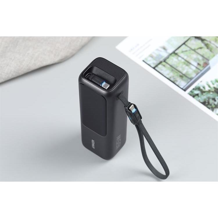 Pin Sạc di động Anker Zolo 25.000mAh| Công suất 165W | Tích hợp 2 cáp USB-C có thể rút gọn | Có màn hình-A1695 | BigBuy360 - bigbuy360.vn