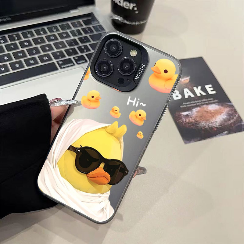 Ốp điện thoại di động Vịt Vàng IMD nhỏ thích hợp cho iPhone 17 16 15 14 13 12 11 Pro Max Plus X Xr Xs Max 7 8 Plus
